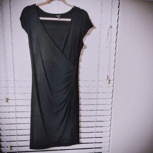 Ann Taylor Classic Black Midi Dress